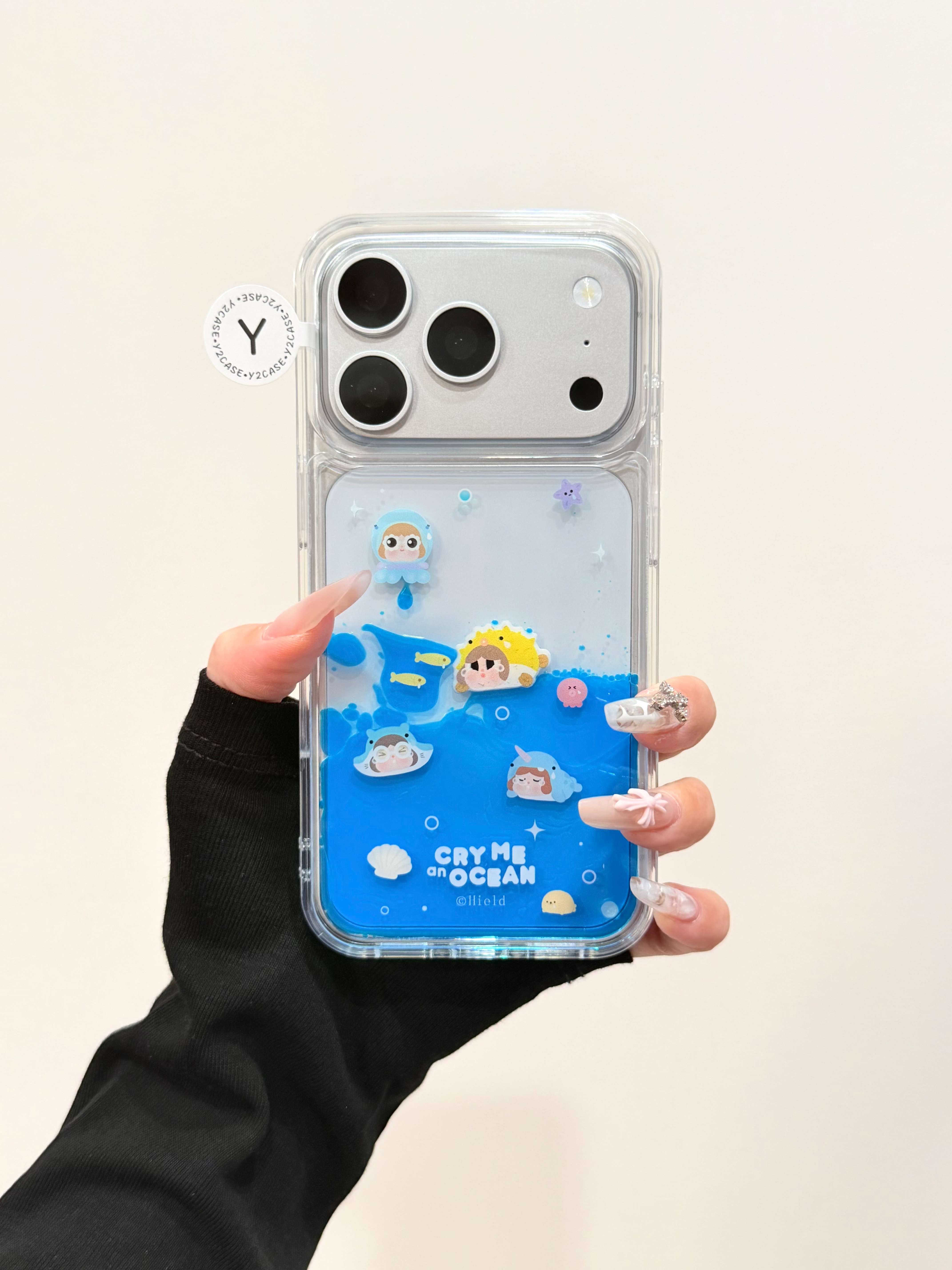 西多士ins风夏日流动潜水日记手机壳适用iPhone17系列苹果16新款15个性创意
