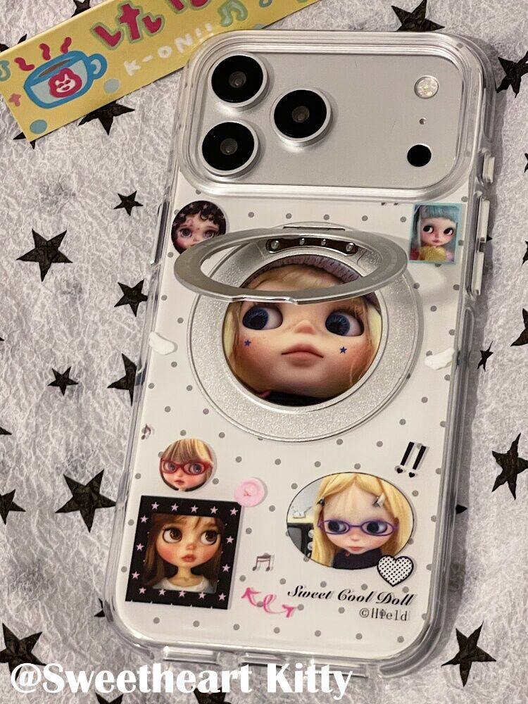西多士古早波点小芭比旋转支架适用iphone17promax苹果16手机壳15少女