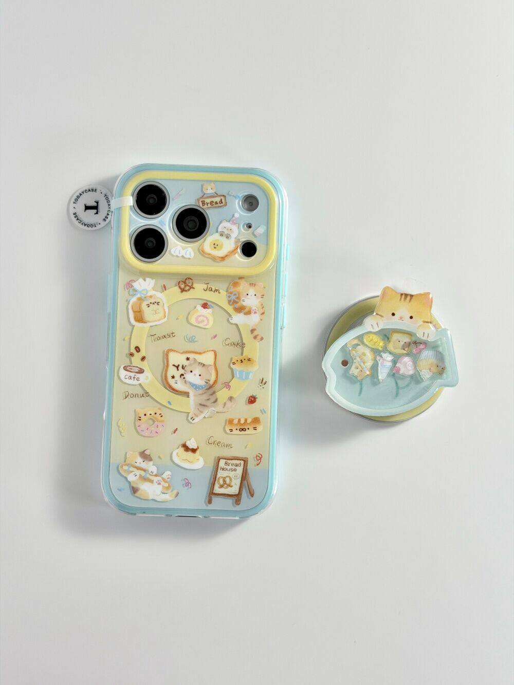 西多士猫咪面包屋适用苹果iphone17promax二合一16磁吸15双层可爱手机壳