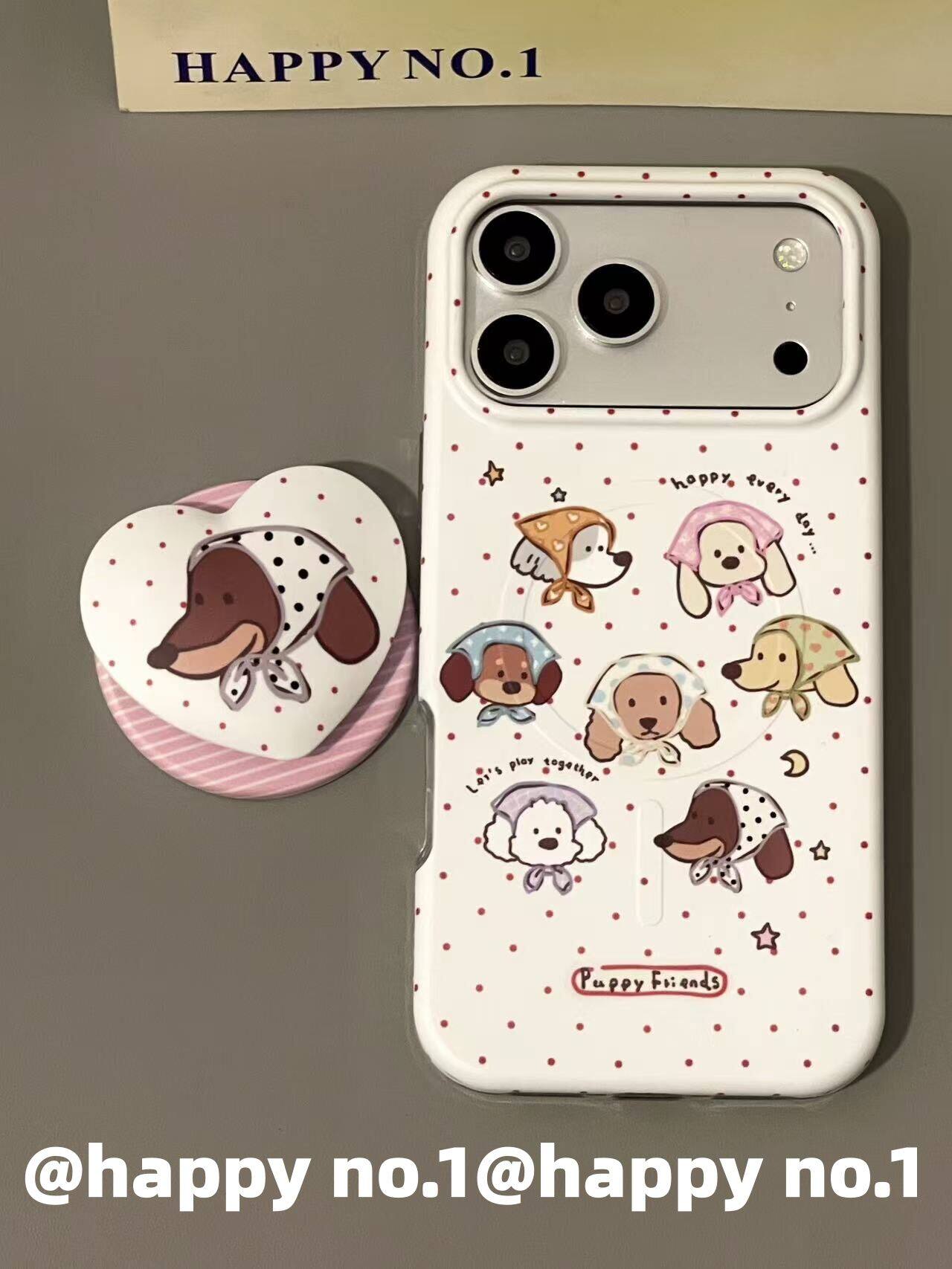 西多士磁吸二合一可爱头巾小狗适用iphone18promax苹果17手机壳16少女