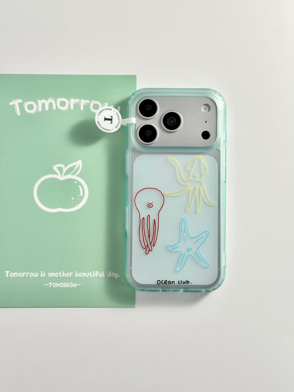 西多士ins薄荷绿章鱼海星适用苹果17promax磨砂iphone16透明15手机硬壳