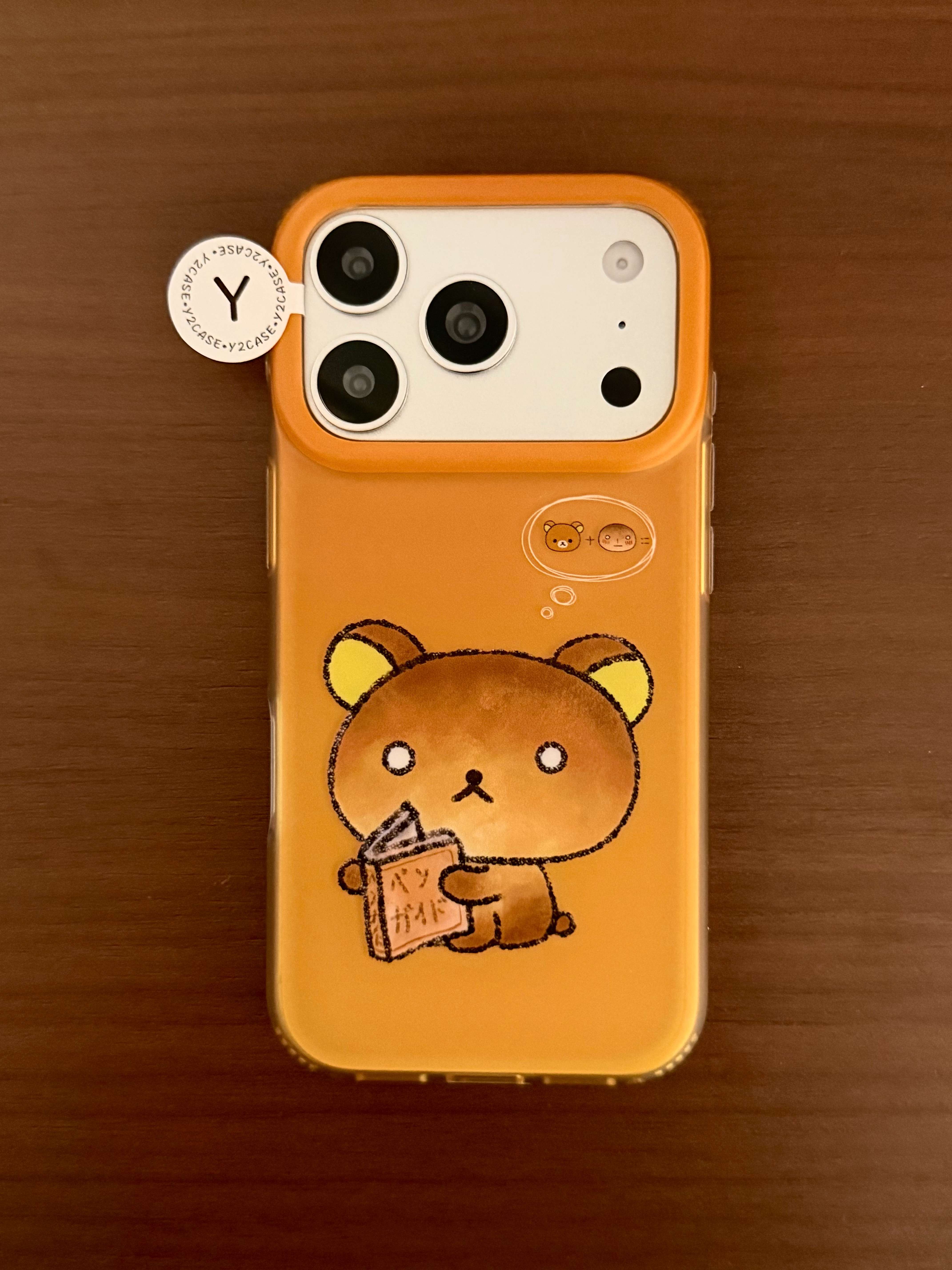 西多士卡通可爱烤焦面包轻松熊IMD双层手机壳适用iPhone18新款苹果17日韩ins16