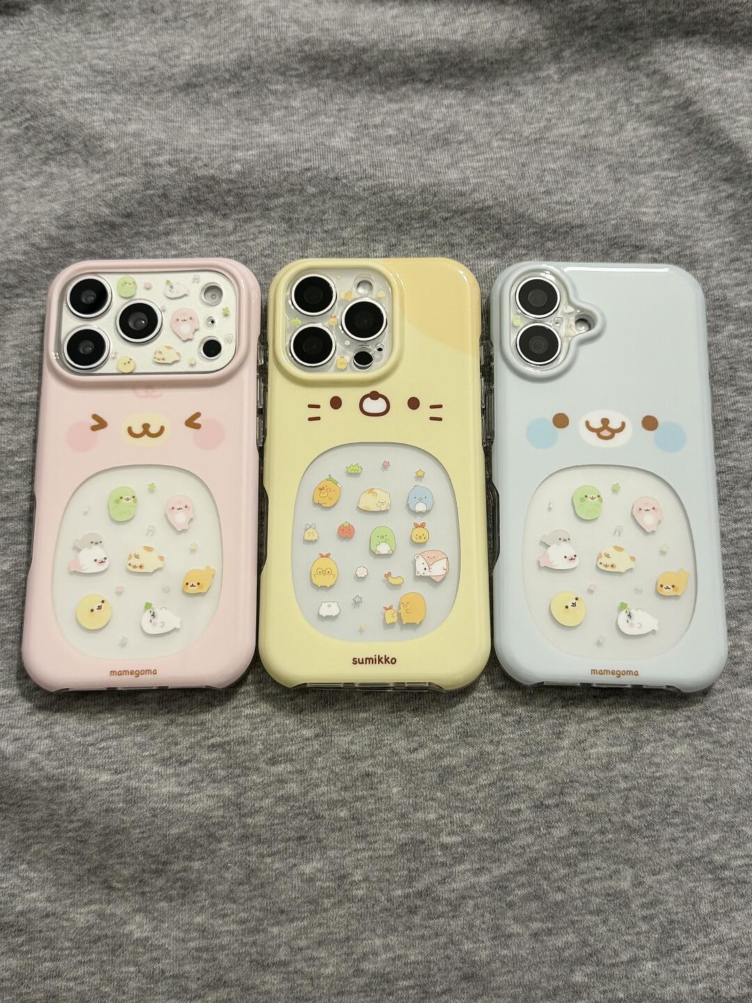 西多士可爱卡通角落生物小海豹适用苹果18promax手机壳iphone16pro新款17pm小众15少女心16创意16pm镂空全包