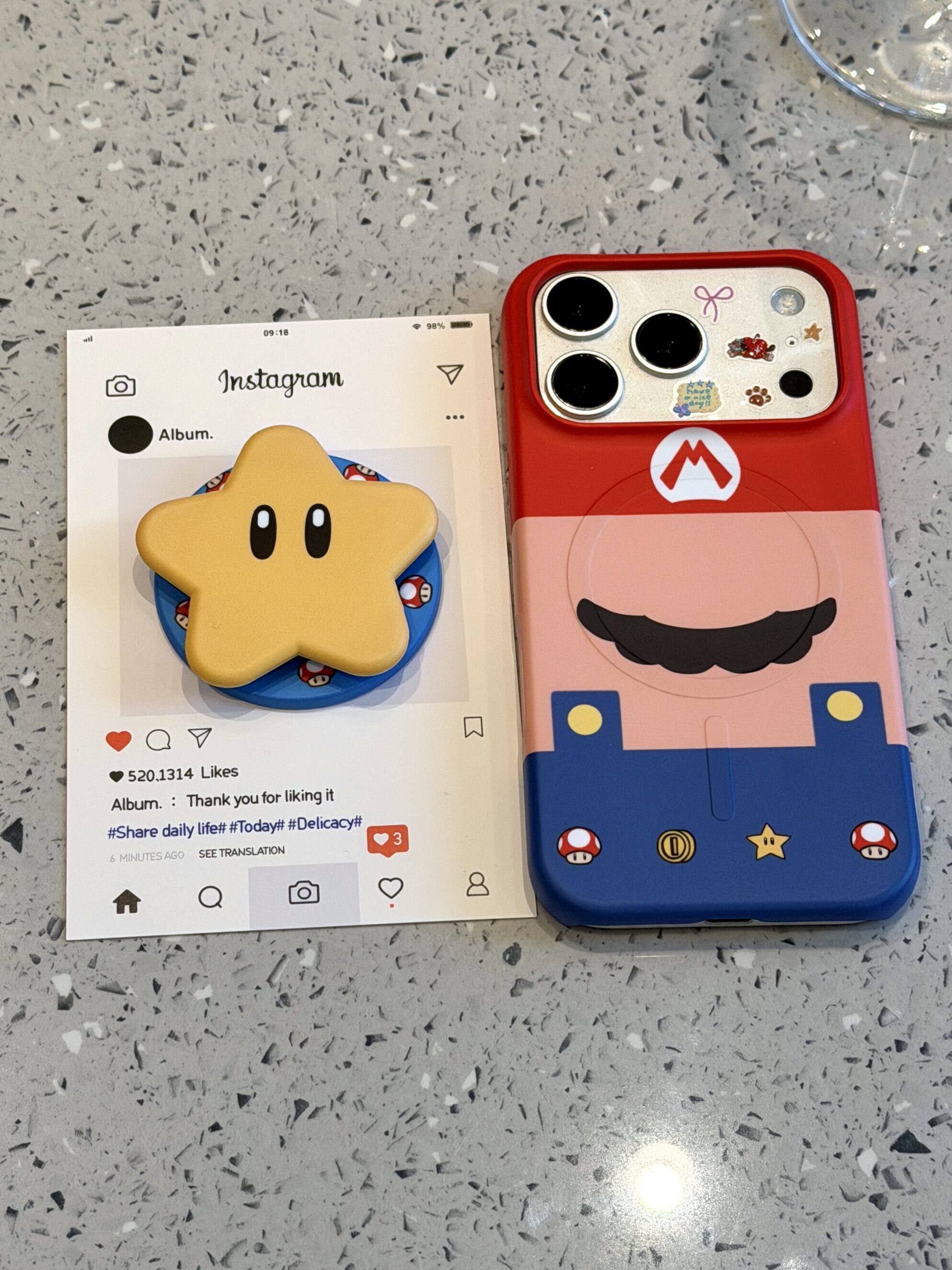西多士趣味星星服蘑菇金币胡子磁吸适用于iphone17promax苹果16手机壳15