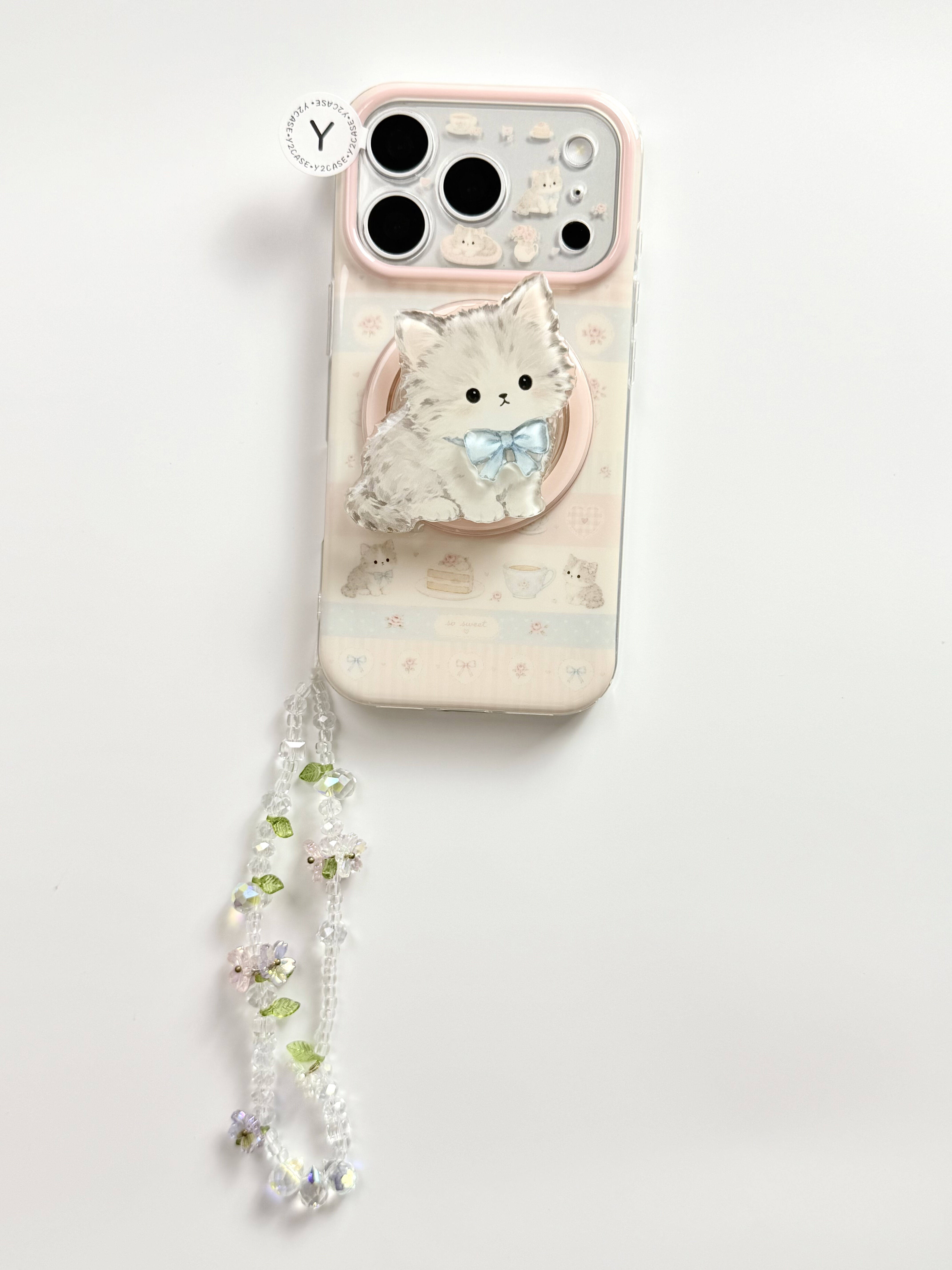 西多士磁吸卡通可爱戴小领结的猫猫IMD双层手机壳适用iPhone17新款苹果16日韩ins15个性创意