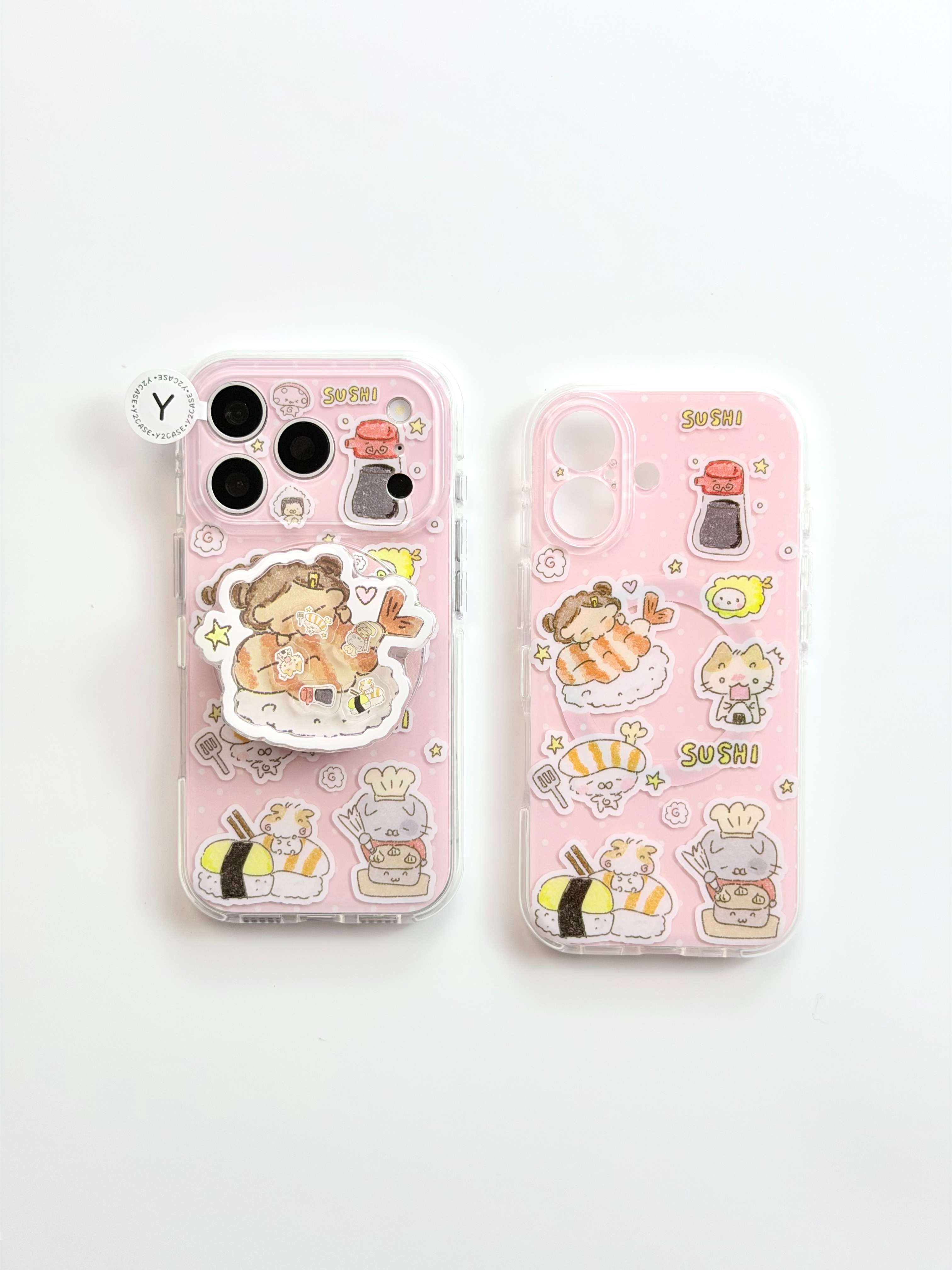 西多士磁吸卡通创意可爱炸虾寿司IMD双层手机壳适用iPhone17新款苹果16日韩ins15个性创意14