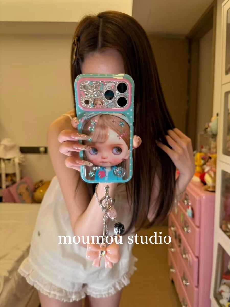西多士古早镭射芭比女孩适用于iPhone17promax手机壳苹果16pro女款15