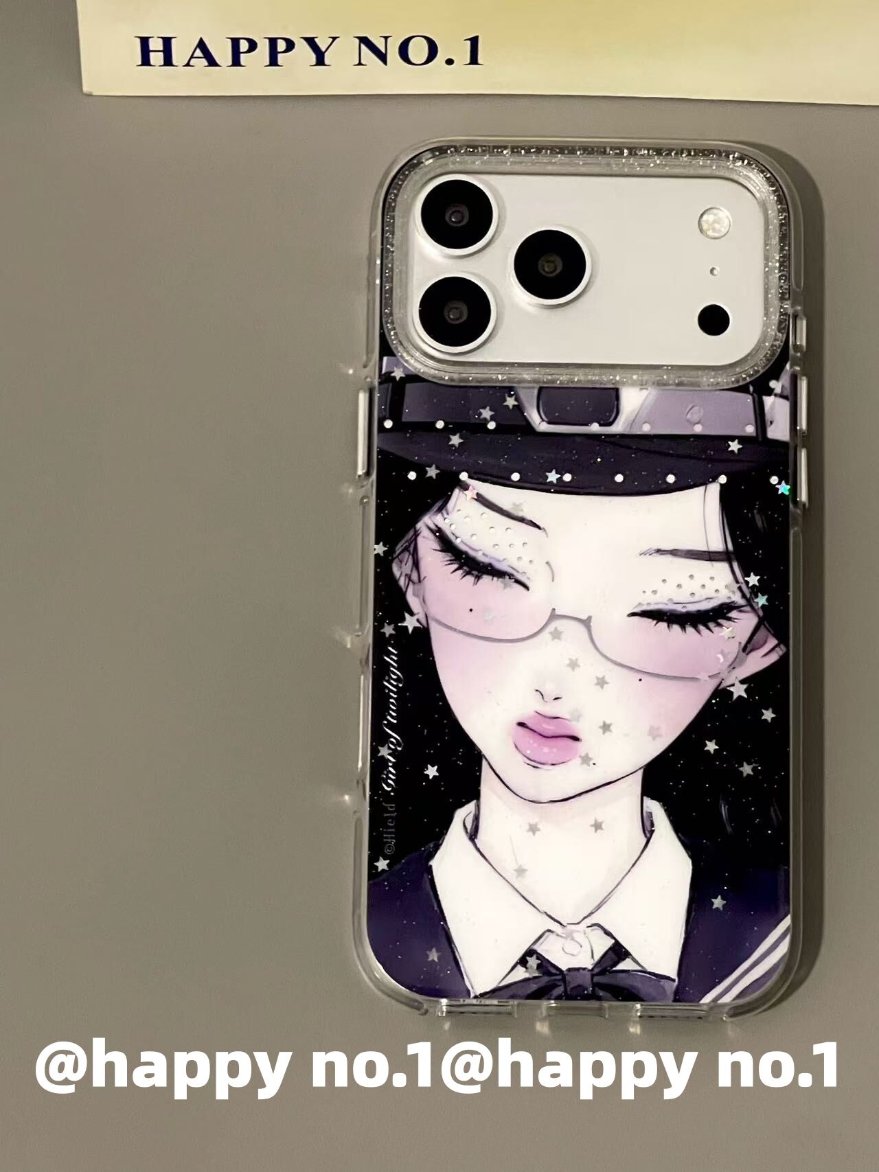 西多士古早二次元镜框沉思少女适用苹果iPhone手机壳防摔双层16少女