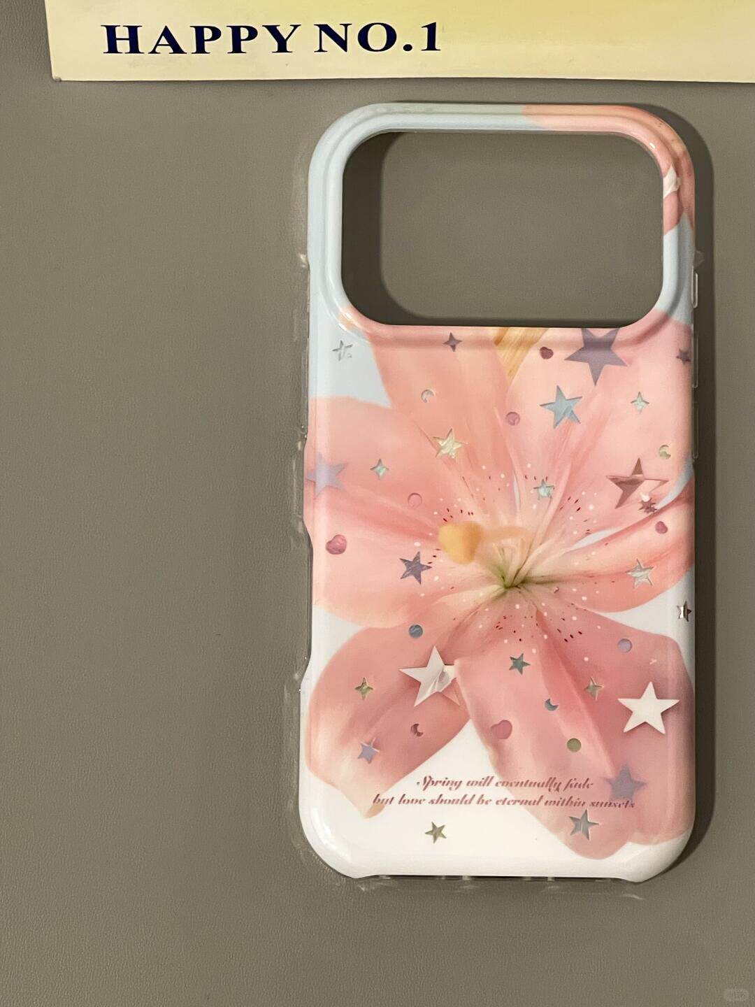 西多士清新镭射星星粉色扶桑花适用苹果iPhone手机壳防摔双层16全包