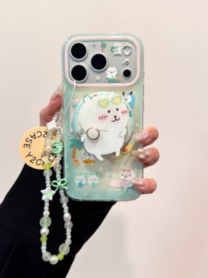 西多士磁吸可爱卡通薄荷夏天自嘲熊IMD双层手机壳适用iPhone17新款苹果16小清新15日韩ins