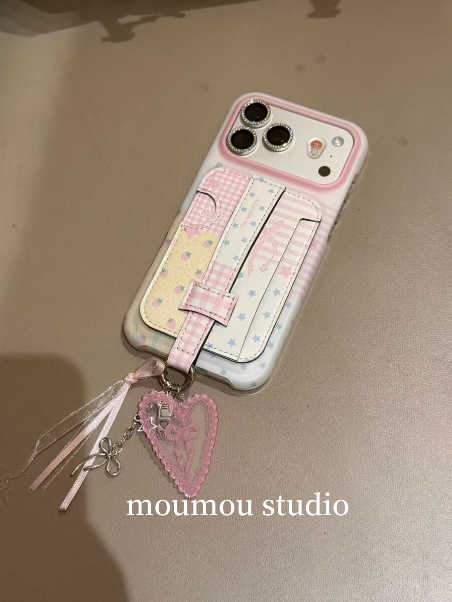 西多士创意草莓卡包手腕带适用于苹果iPhone17promax手机壳16pro女15