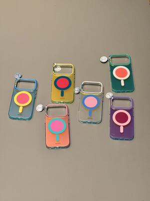 西多士韩系多巴胺彩色极光磁吸适用iphone17promax苹果15pr手机壳14新款