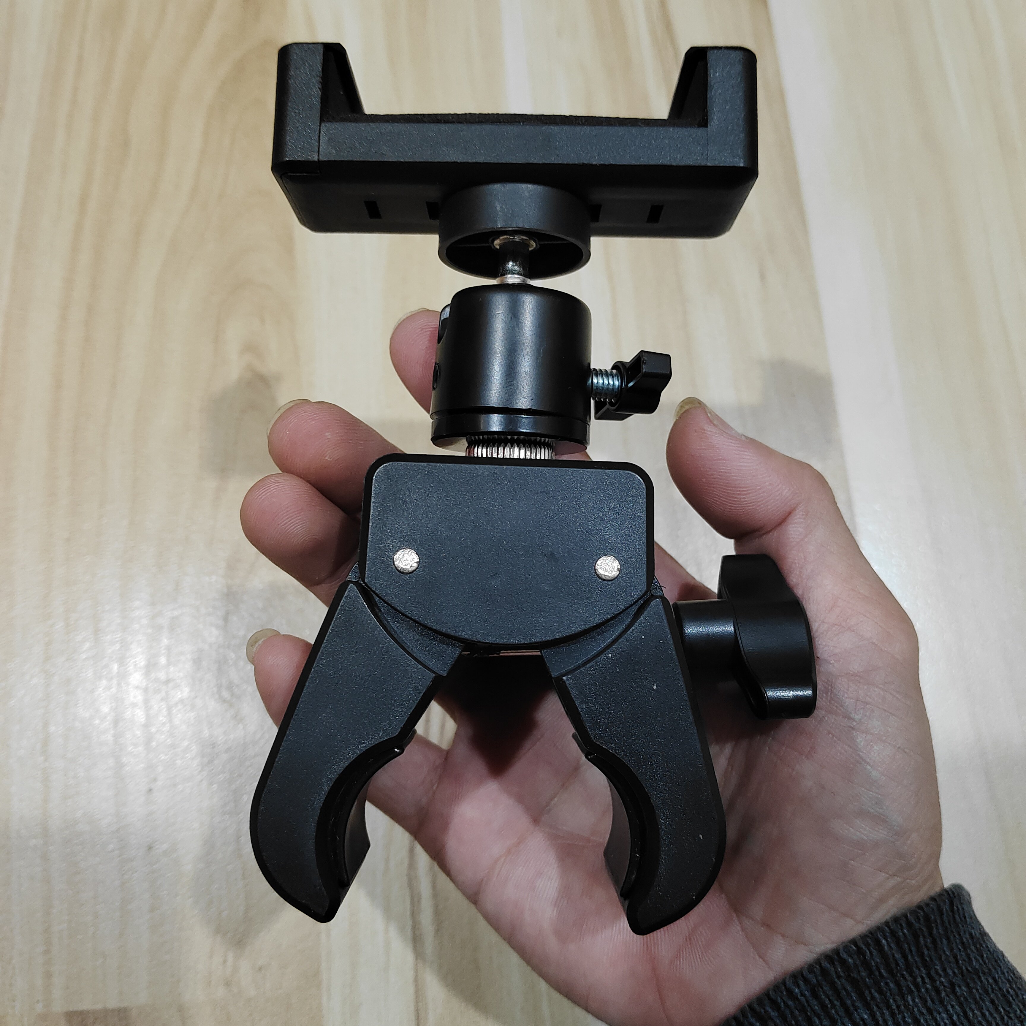 扩展夹手机支架增位夹单车夹电动车导航摄像头配件夹头蟹钳云台夹