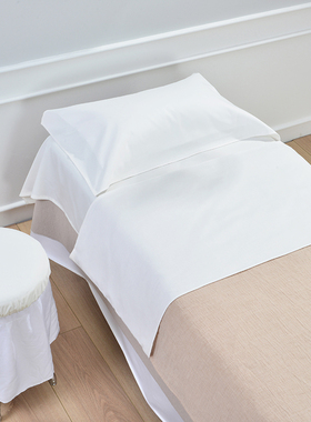 思米思美容床按摩床换洗四件套隔被单床单枕巾按摩巾防污定做loge