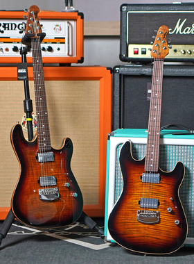 【琴庐乐器】MusicMan Sabre HT美产MM 配刀系列火焰纹电吉他现货