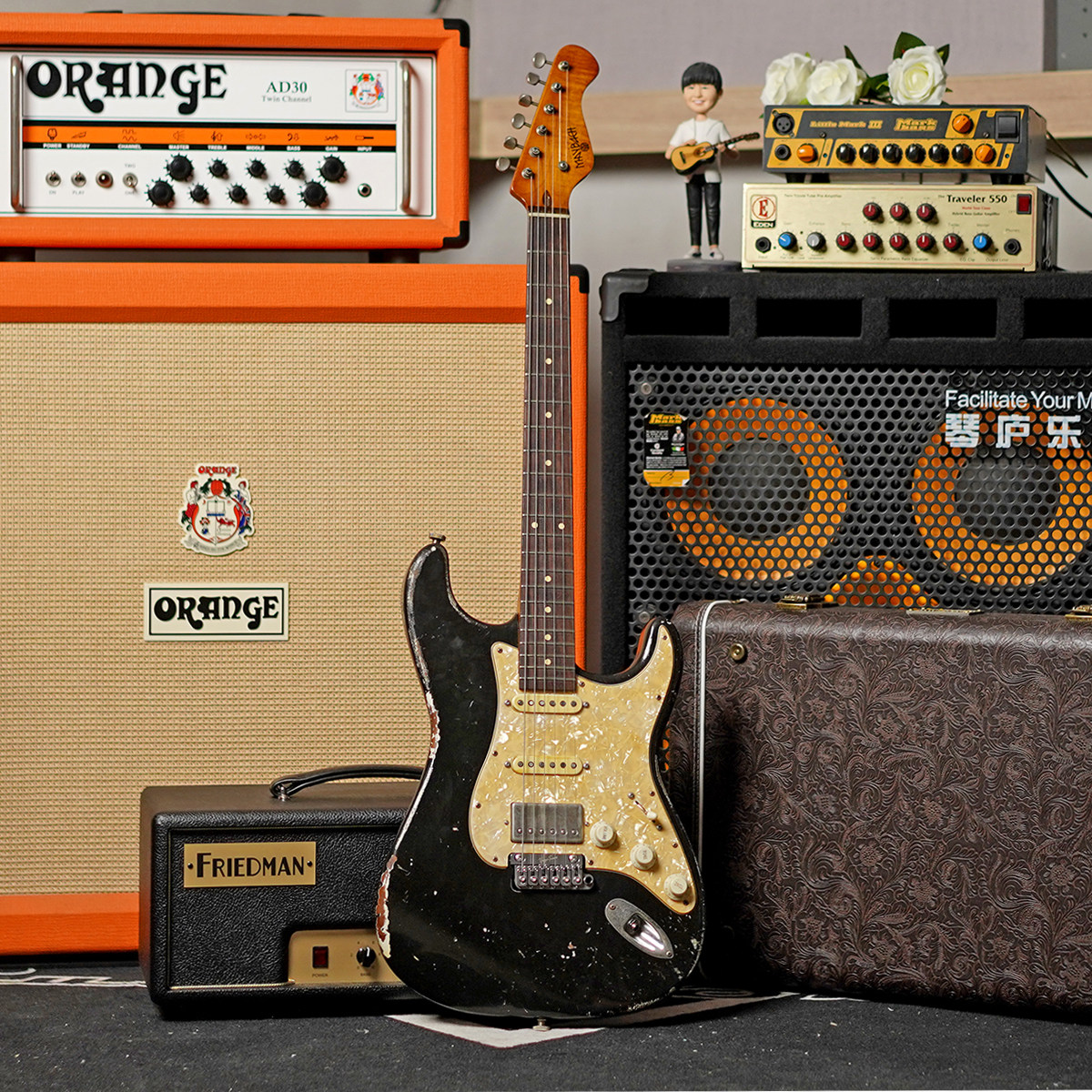 【琴庐乐器】现货Maybach Masterbuilt 德国手工复古做旧电吉他