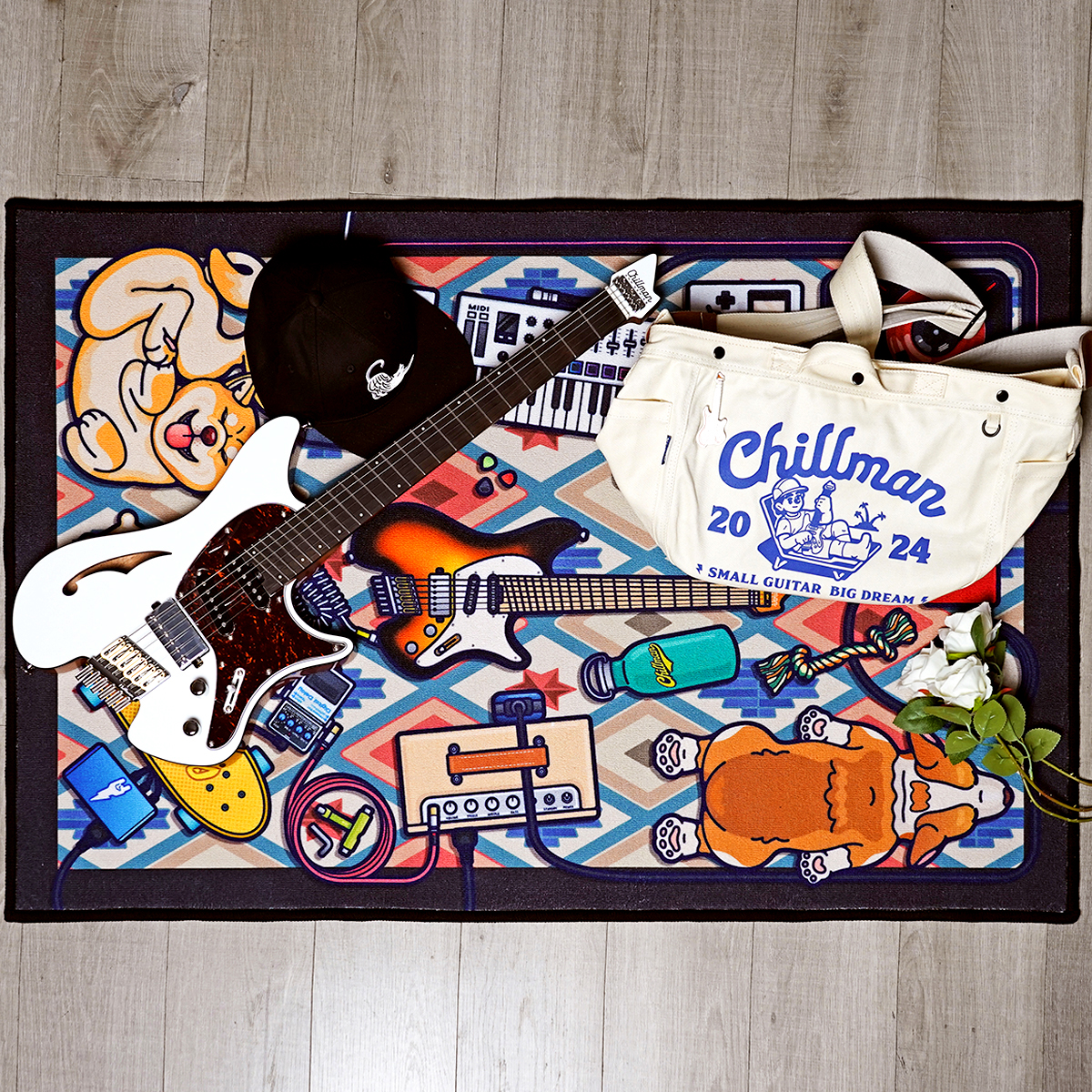 Chillman地毯bluepocket联名