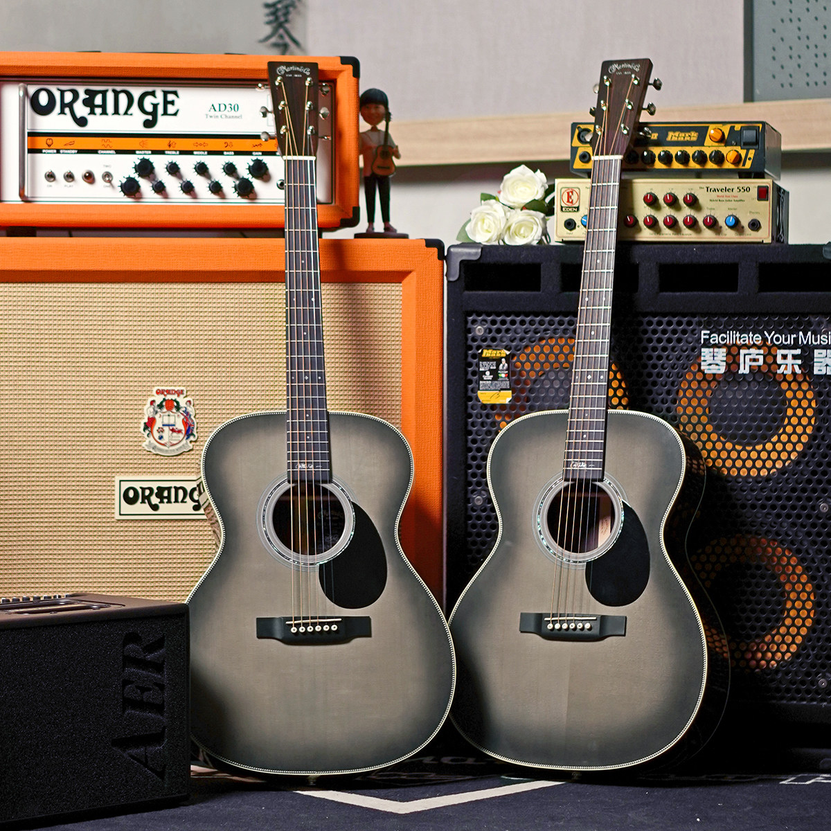 【琴庐乐器】martin马丁john mayer omjm 20周年限量美产电箱吉他