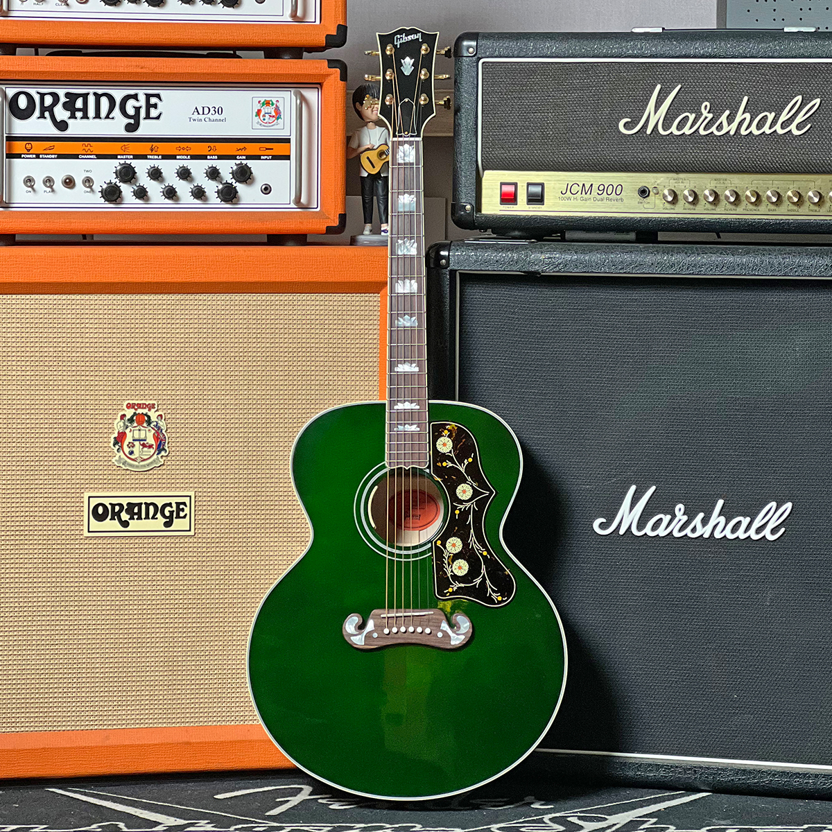 Gibson吉普森SJ-200翡翠绿吉他