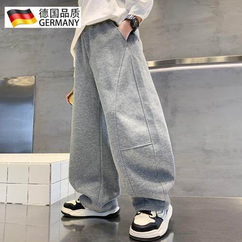 男童春秋裤子2026新款洋气宽松