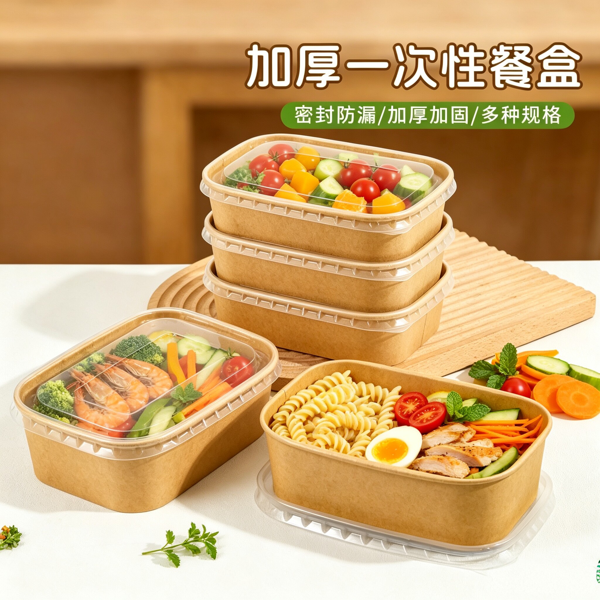 一次性饭盒餐盒轻食快餐盒