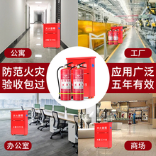 干粉灭火器箱套装 组合消防器材 灭火器4公斤店用家用商铺4kg2只装