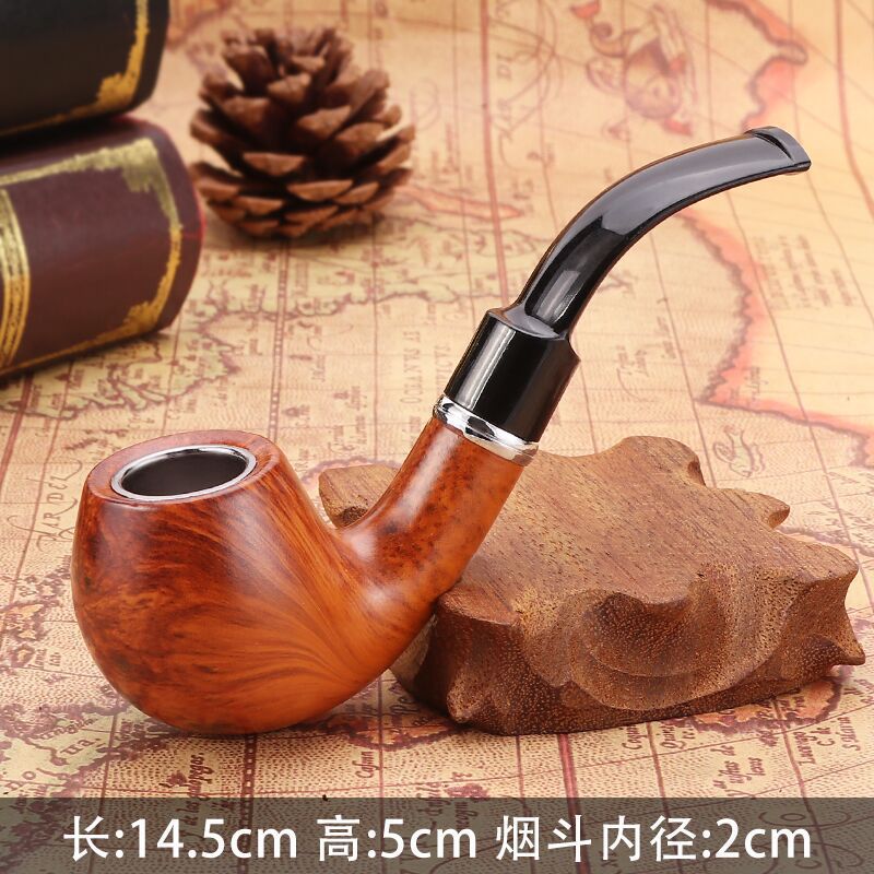 福尔摩斯弯式锤子树脂烟斗