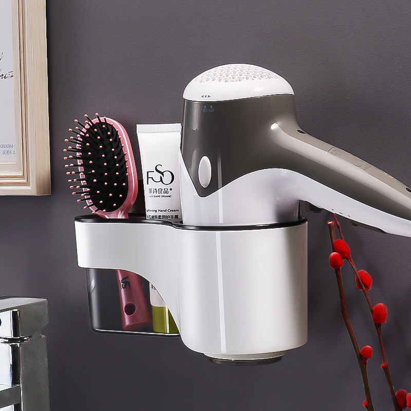 卫生间吹风机放置物架免打孔壁挂浴室电吹风挂架厕所风筒收纳架子,家庭/个人清洁工具,浴室角架/置物架,淘宝优惠券,粉丝福利购,淘宝优惠卷