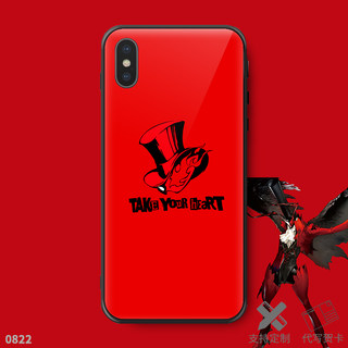 PS4游戏女神异闻录5周边玻璃手机定制全包P5苹果华为小米PERSONA5