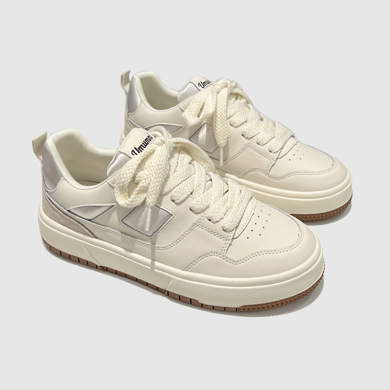 ad hepburn 厚底夏季单鞋板鞋女真皮小白鞋