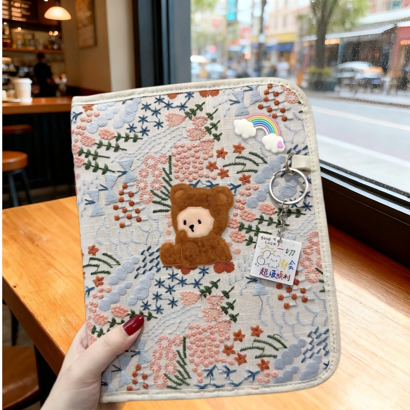 孕期孕检收纳册孕妇b超报告单资料产检包带拉链孕妈妈可爱档案册