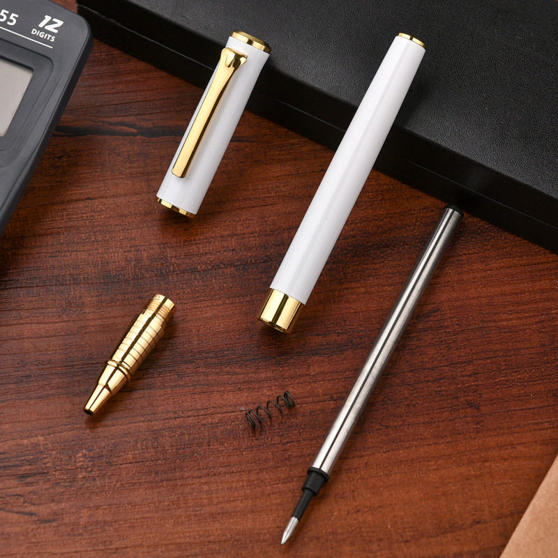 클래식 비즈니스 서명 펜 금속 보스 서명 펜 선물 볼펜 맞춤형 맞춤형 회사 로고 새겨진 이름