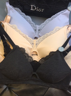 BRA11246前中空后蕾丝美背无钢圈无痕水滴杯文胸内衣‎女胸罩