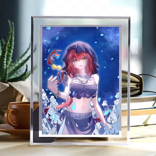 狐妖小红娘水晶相框欢都落兰桌面创意摆件动漫同款 礼物立牌 二次元