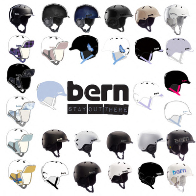bern2526滑雪单双板碳纤维头盔