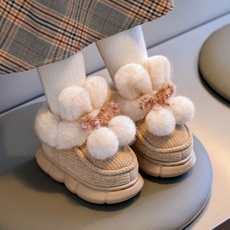 儿童双球棉鞋踩屎感eva厚底防滑室内女童冬季卡通宝宝棉鞋冬季,童鞋/婴儿鞋/亲子鞋,棉鞋,淘宝优惠券,粉丝福利购,淘宝优惠卷