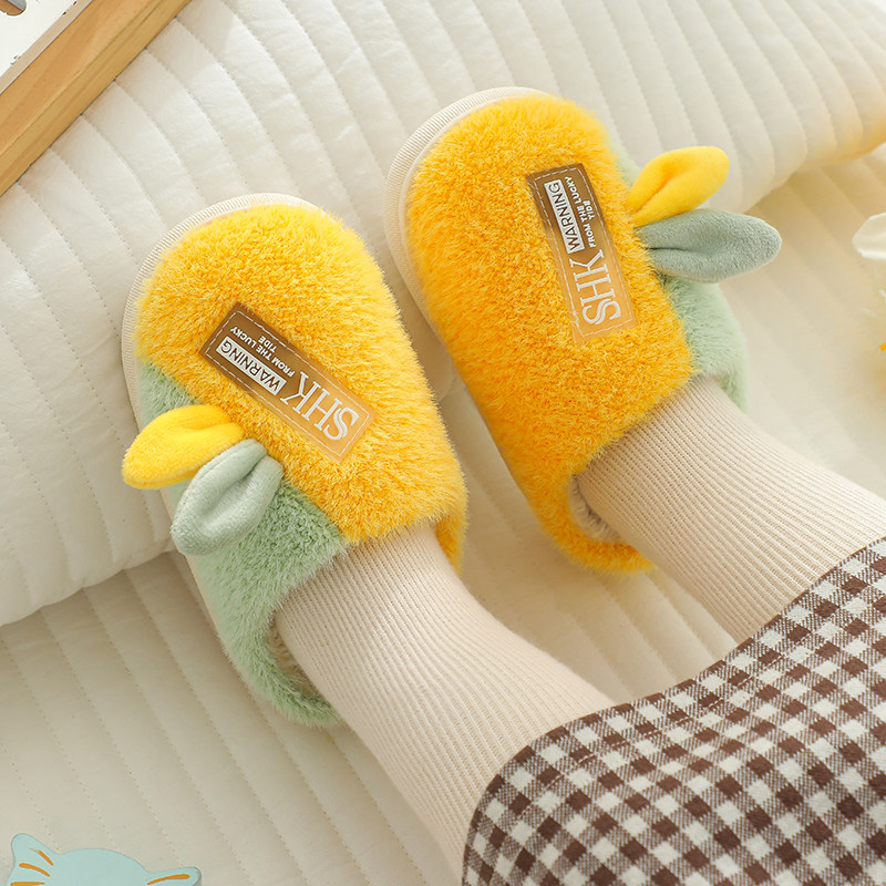 秋冬季儿童棉拖鞋可爱