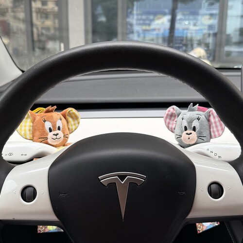 正版猫和老鼠格仔系列汽车怀挡装饰品车载雨刮器转向灯装饰新车礼