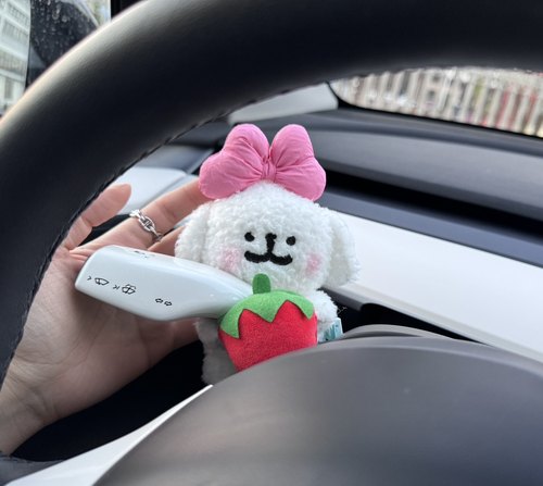 可爱线条小狗汽车怀档装饰品车载车用转向灯雨刮器装饰车内饰