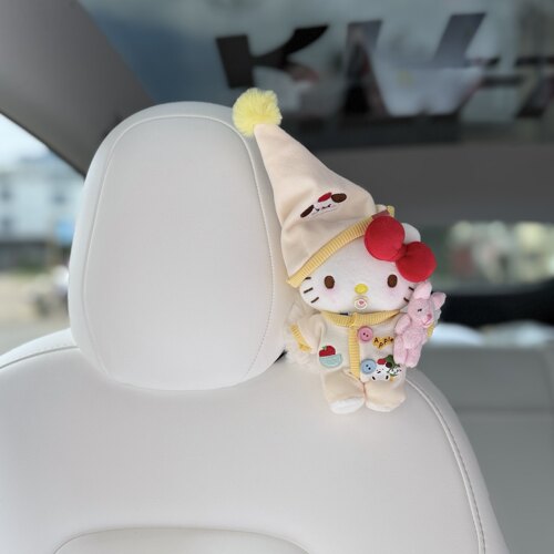 正版睡衣奶嘴kitty车载纸巾盒抽纸盒纸巾袋车内装饰摆件新车礼物