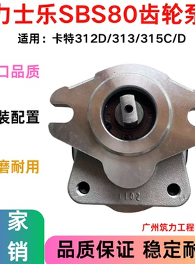 卡特312D/313/315C/D齿轮泵力士乐SBS80液压泵先导尾泵挖掘机配件