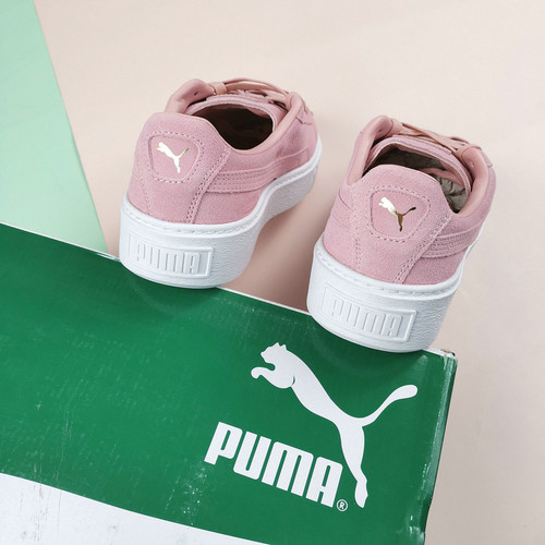 彪马puma新婚粉女子板鞋经典