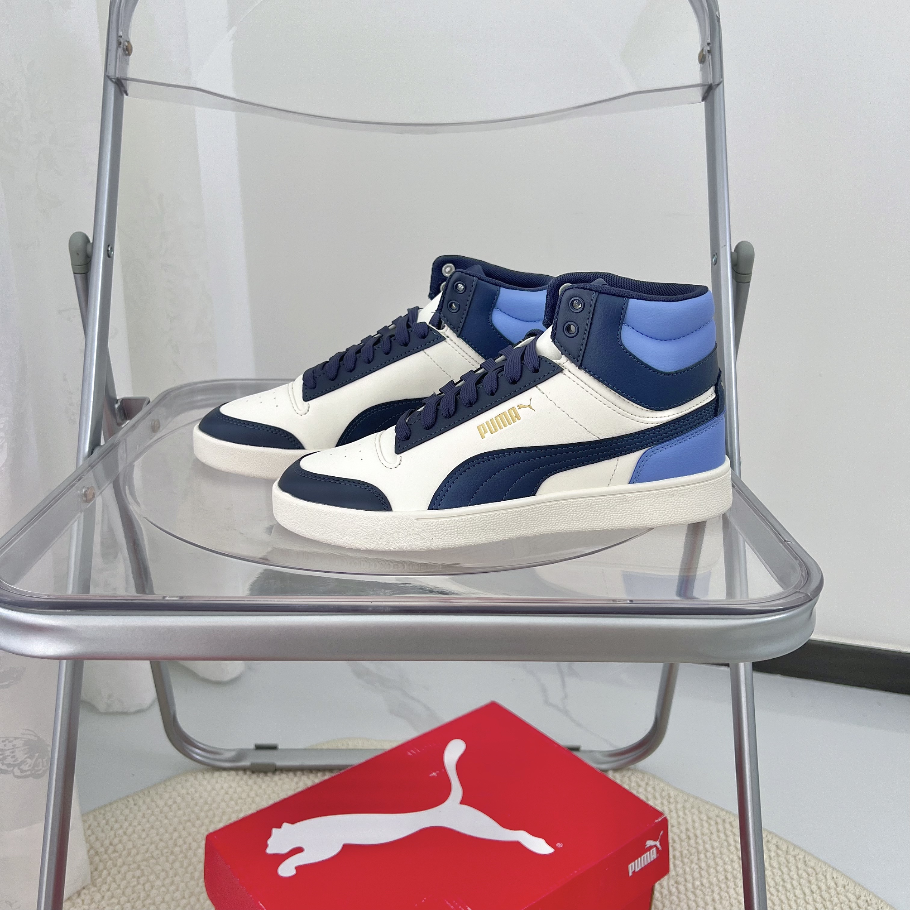 彪马PUMA专柜正品时尚运动男女防滑耐磨高帮休闲鞋板鞋380748
