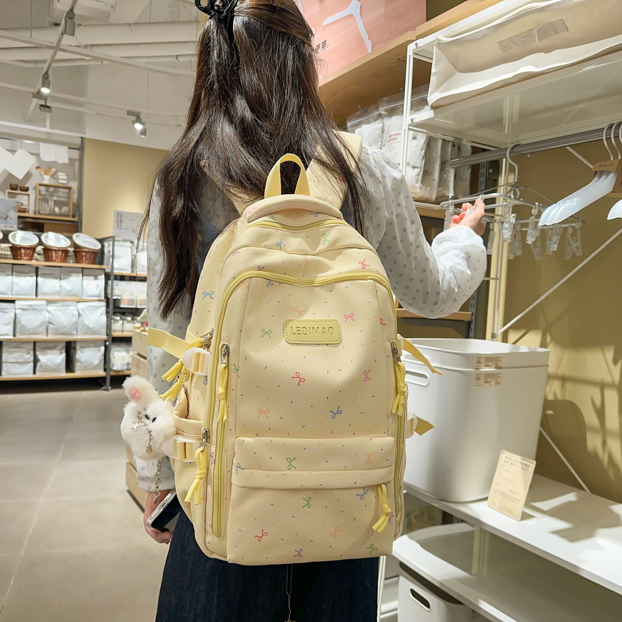 高颜值韩版女学生大容量双肩包