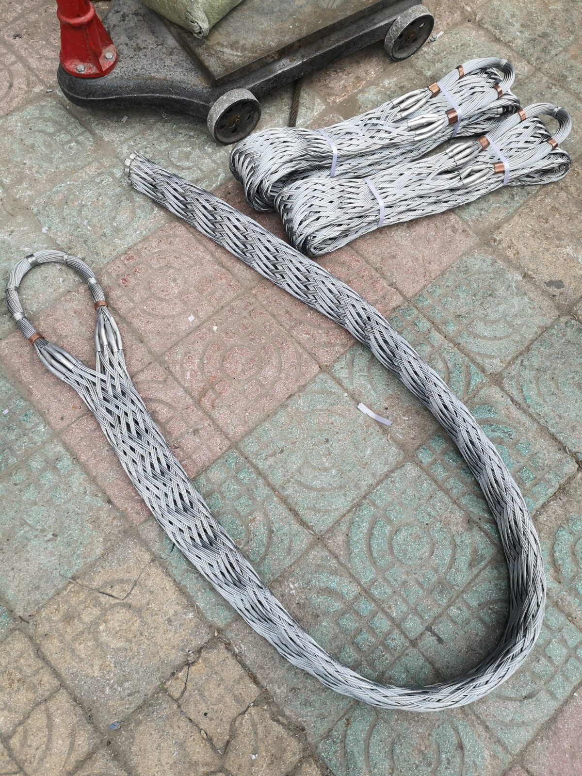 电缆加长加固 牵引拉线网套 无接头电缆网套电线导线网套 电缆套