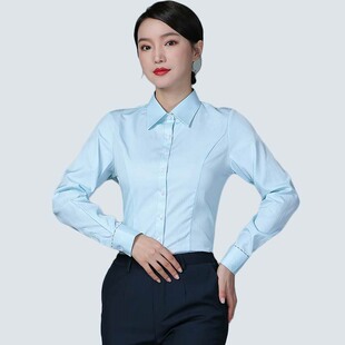 邮政工作服女长袖衬衫新款中国邮政储蓄工装短袖衬衣制服春秋