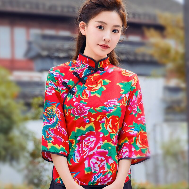 东北布衣服村姑衣服女二