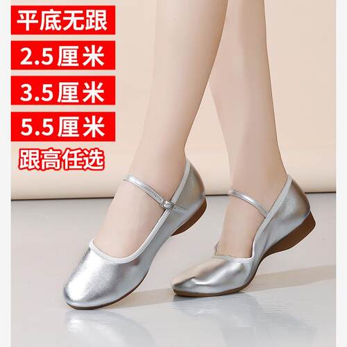 新款舞蹈鞋软底低跟牛筋2023广场舞鞋四季广场舞女鞋现代舞跳舞鞋