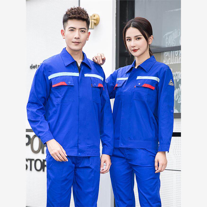 夏季长袖防静电工作服男装夏季薄款短袖加油站气站燃气劳保服定制