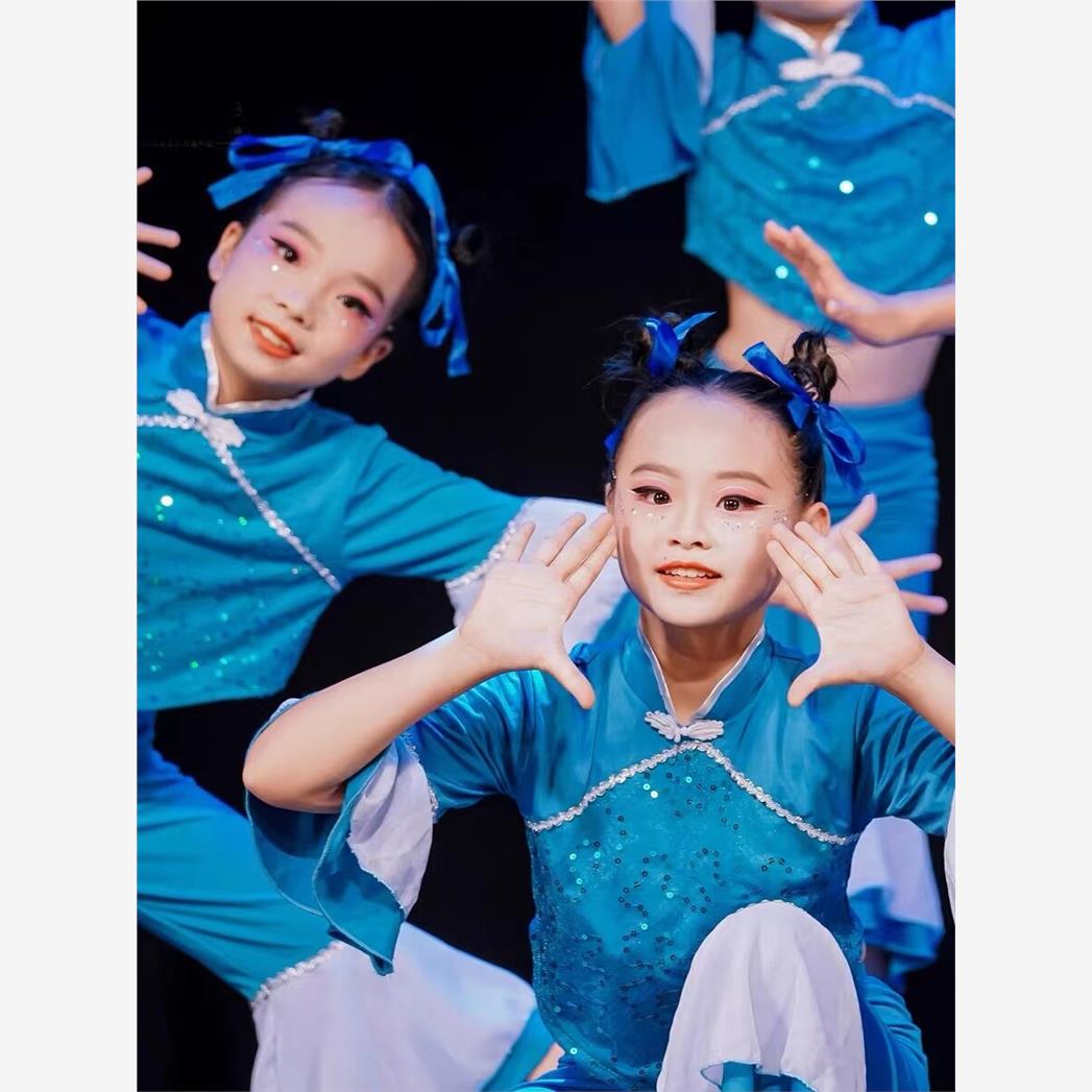古典舞马儿嘟嘟骑演出服民族群舞板凳乖乖舞蹈服道具凳子板凳